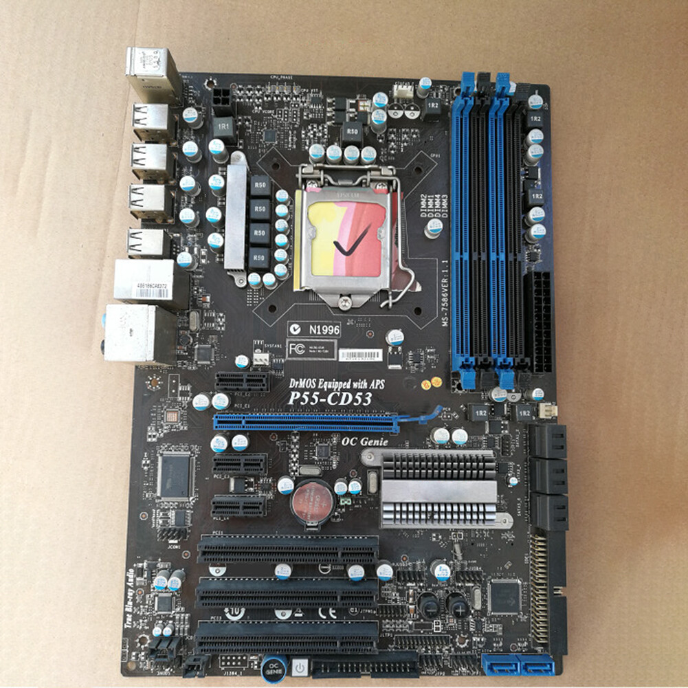 Used For MSI P55-CD53 LGA 1156 DDR3 16GB ATX Motherboard