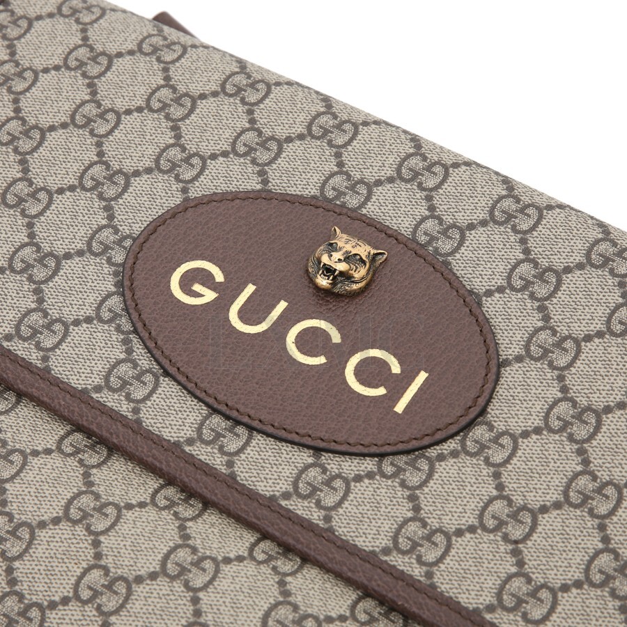 Gucci GG Supreme Neo Vintage Three Lines Cross Bag 495654 | eBay