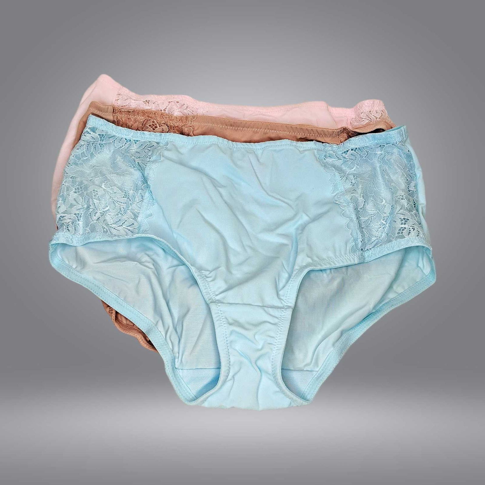Breezies Women's Panties Sz L Blue