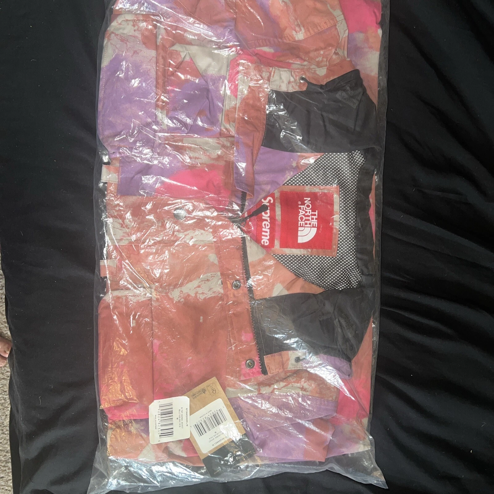 SUPREME x THE NORTH FACE veste cargo imprimé multicolore TNF taille moyenne RARE NEUF