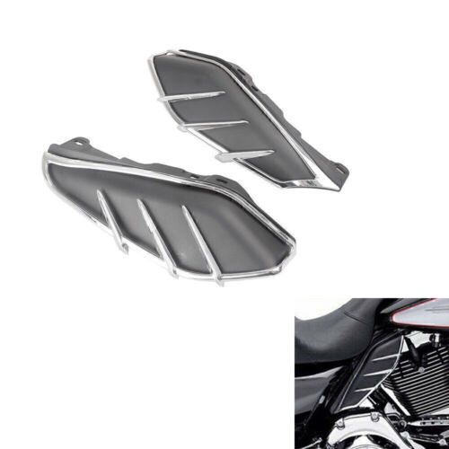 Mid-Frame Engine Air Deflector Heat Shield Trim For Harley Touring 2009-17 Black - Picture 1 of 12