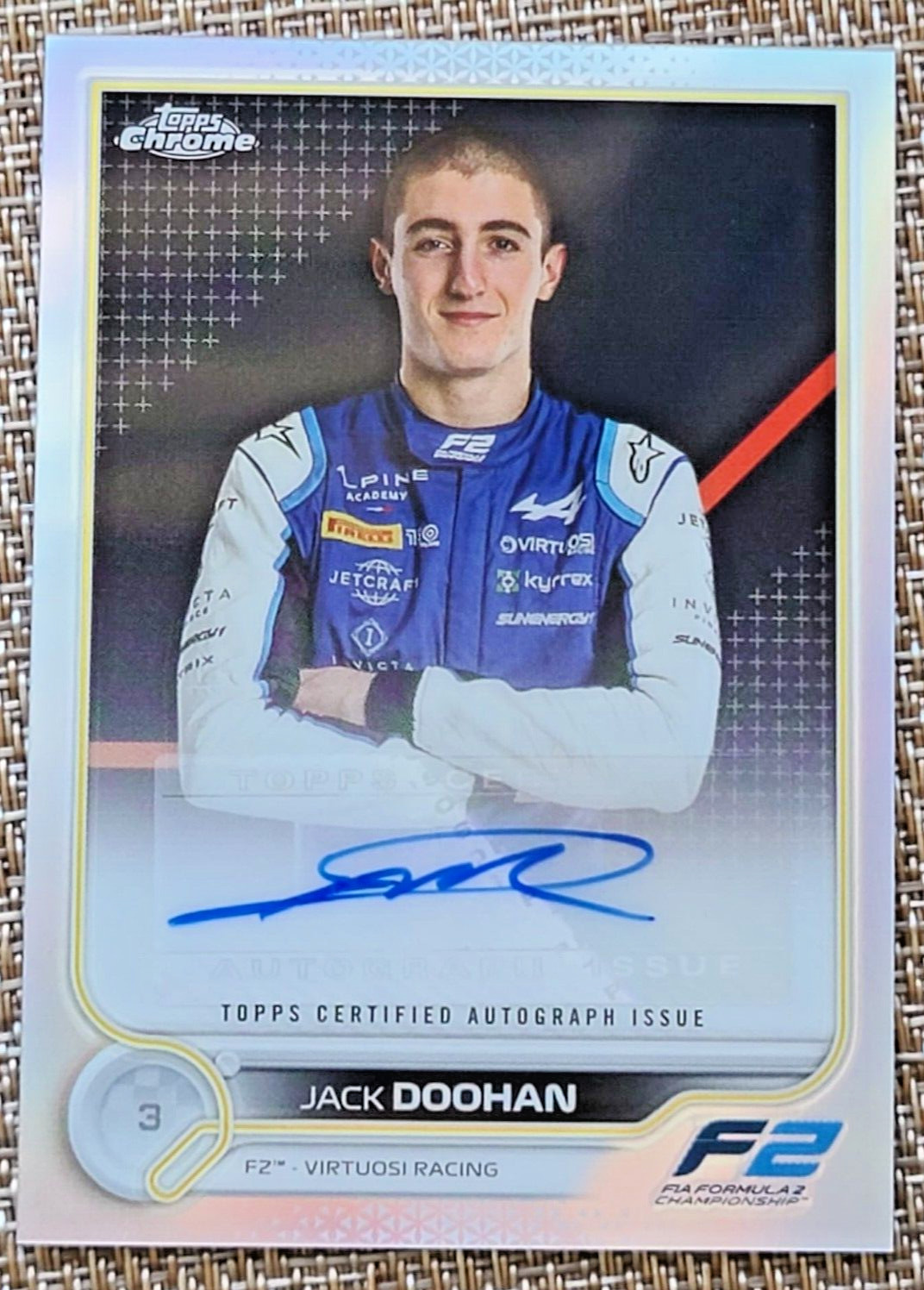 2022 Topps Chrome Formula 1 JACK DOOHAN Rookie Auto Refractor F1 Great Autograph