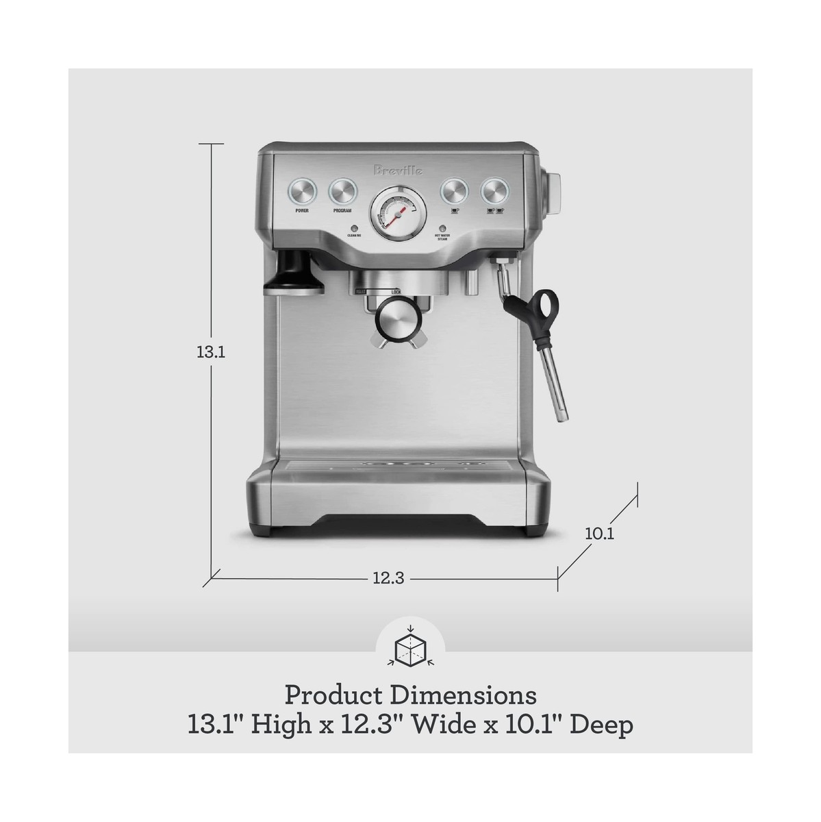Breville BES840XL Infuser Espresso Machine - Silver for sale