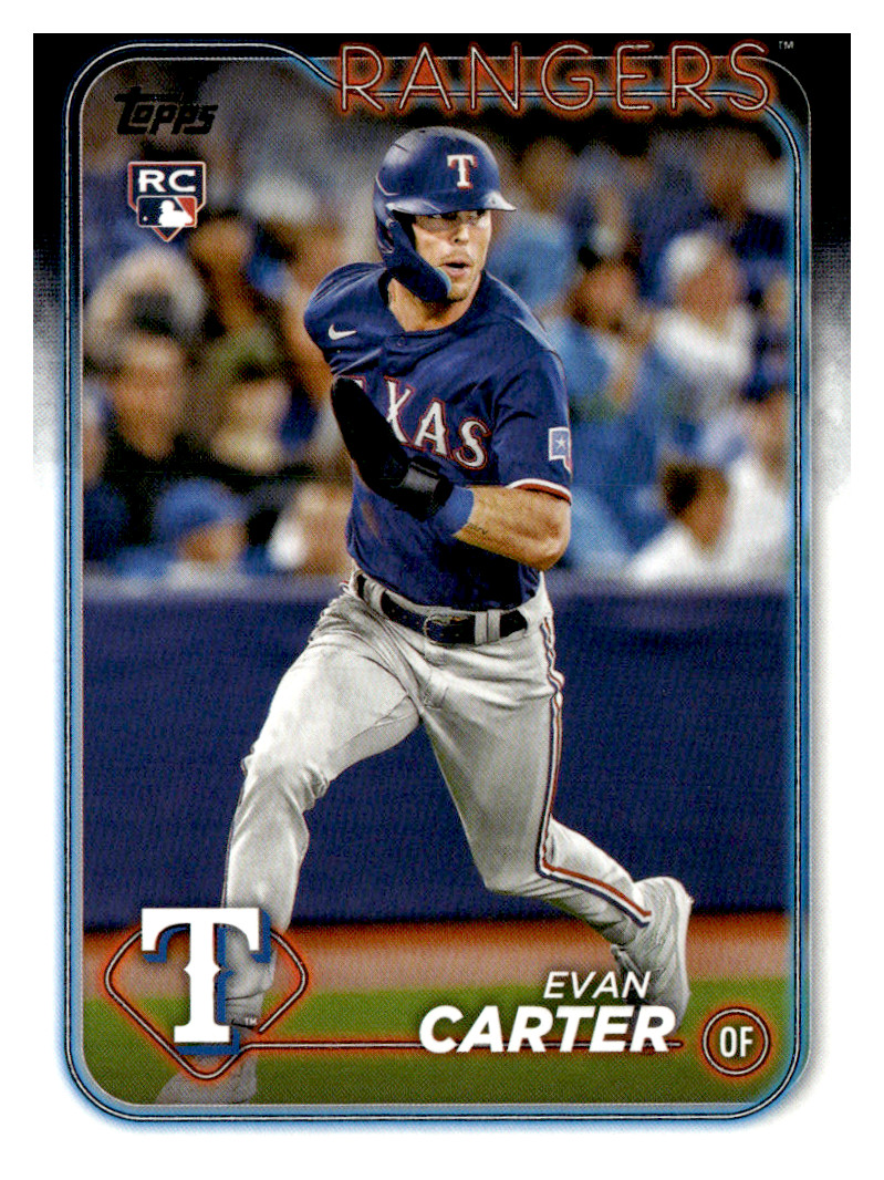 2024 Topps #280 Evan Carter RANGERS RC