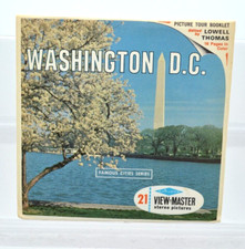 Vintage WASHINGTON D.C. VIEW-MASTER 3 REELS packet with booklet