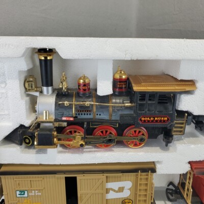 Vintage Gold Rush Express G-Scale Train Set By New Bright No. 186