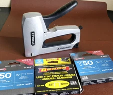 Stanley TR150HL Heavy Duty Staple Gun Sharpshooter + Lots of Staples