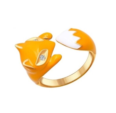 Damen Ring 925 Sterling Silber Gr. 52 Emaille Zirkonia Sokolov 03020