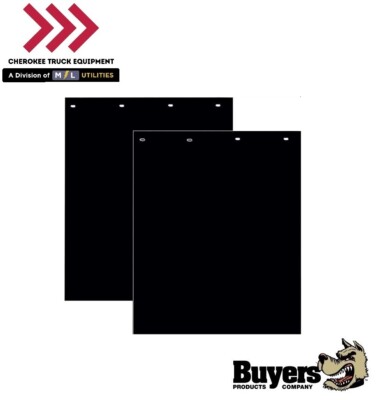 Buyers Products RC30PPB, Super Durable Black Polymer Mudflaps 24x30 ''