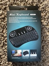 Mini QWERTY Wireless Keyboard with Backlit, Keyboard with Precise touchpad