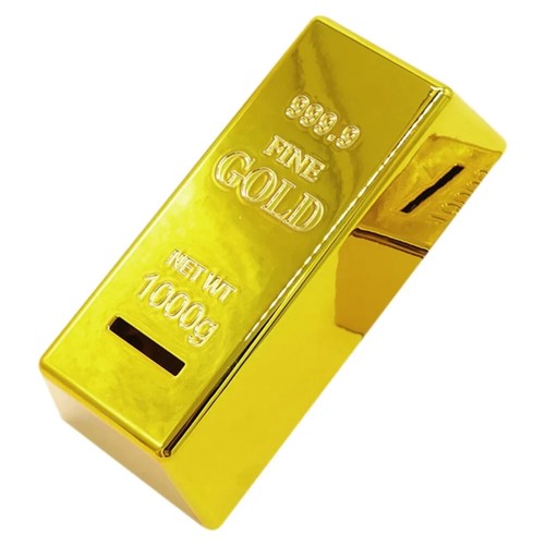 goldbarren sparschwein.