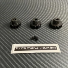 23T 25T 27T 5MM 32P Mod .8 Pinion Gear Set For 32 Pitch RC Car Truck Spur Gear