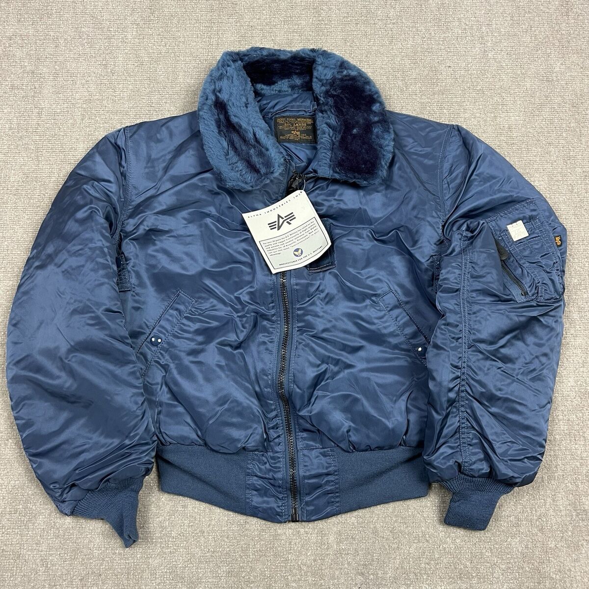 Vintage Alpha Industries B-15C Flying Bomber Jacket Mens Vintage Alpha Industries B-15C Flying Bomber Jacket Mens