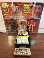 Signed Wrestling Action Figures Tony Atlas, Niholan Volkoff, And Ivan Volkoff