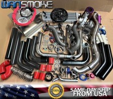 T76 Turbo Kit Red V8 Ls Ls1 Ls2 Ls3 Ls6 For Silverado Sierra 4.8 4.8 5.3 6.2 Bk
