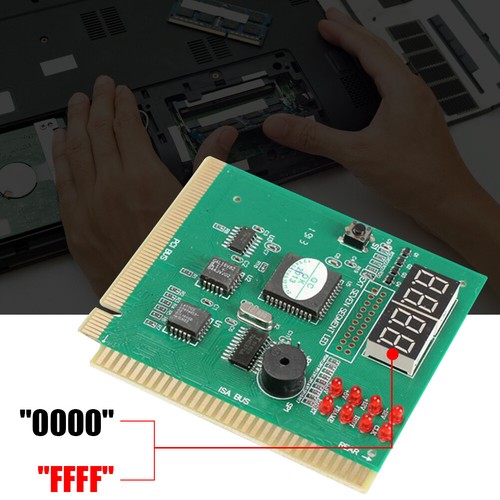 4-Digit PC Analyzer Diagnostic Post Card Motherboard Fault Testers for ISA - Afbeelding 5 van 12
