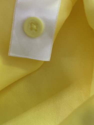 New COLDWATER CREEK 18W 1X Button Up No Iron Blouse Wrinkle Free Yellow NWT - Picture 7 of 7