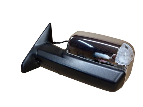 OEM TAKE OFF DODGE RAM 1500-3500 2010-2012 LEFT POWER HEAT TOW MIRROR CHROME 1R