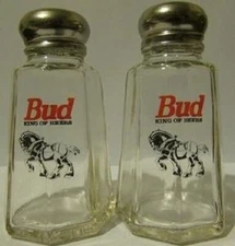 A Nice Set of Budweiser Clydesdale Salt & Pepper Shakers 3¾" Tall