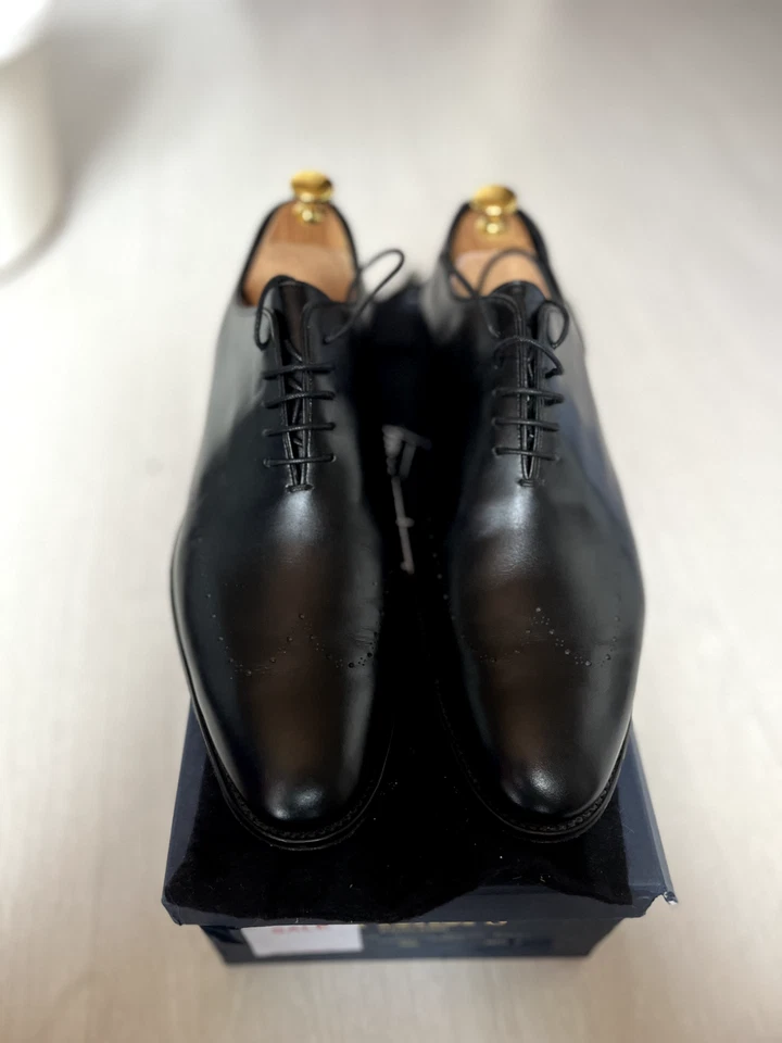 Cheaney Wholecut oxford UK 9 black calfskin dress shoe - Imagen 4 de 4