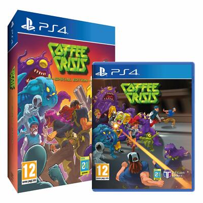 PS4 - Coffee Crisis Collector's Edition (PAL IMPORT - PLAYS IN ENGLISH)
