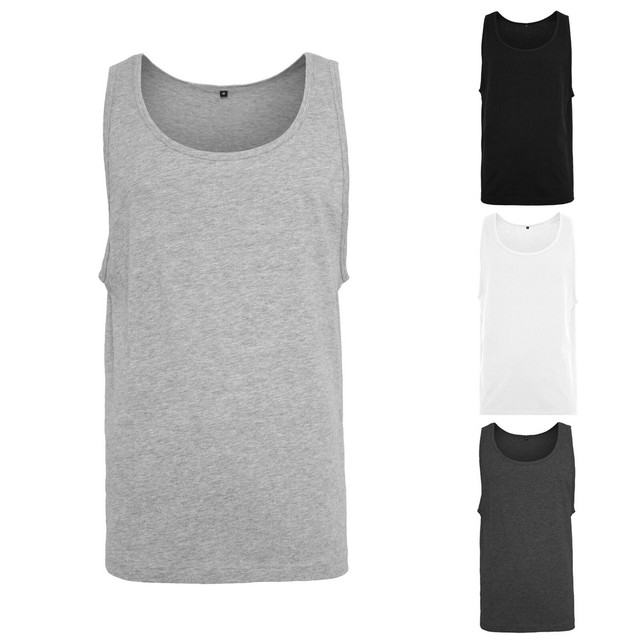 Hombre Camiseta Musculosa Talla Especial Interior Largo Corte S-5XL Y003