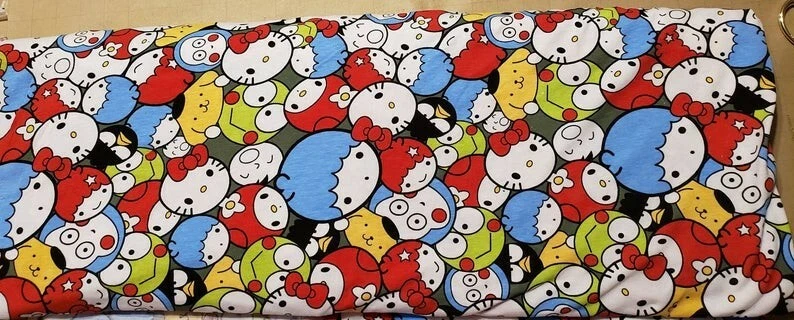 Hello Kitty Friends my melody Sanrio capsule cotton Jersey Fabric by Fat Quarter - Image 3 of 4