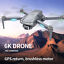 thumbnail 1  - RC Drone GPS 4K Dual Camera Optical Flow Positioning Foldable Quadcopter Grey