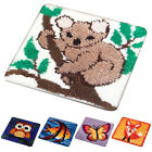 Latch Hook Rug Kits Yarn Rug Hooking Kits Carpet Making Kit, Needle Yarn Kit
