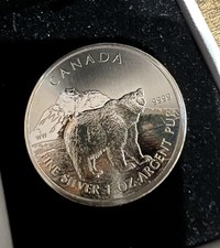 Silver 1 oz Coin 2011 Royal Canadian Mint Grizzly Bear 1oz Silver .9999 101.00 per troy oz