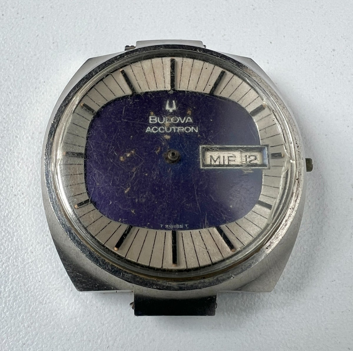 Boîtier De Montre Bulova Accutron 7280-3 Plaqué Or Jaune - Vintage Années 70 - Neuf Sans étiquette