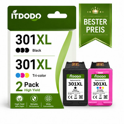 Druckerpatronen für HP 301 XL Deskjet 1050 2540 2050 A 3050 Envy 4500 4504 5530