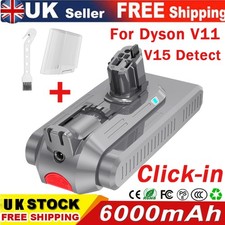 6000mAh 25.2V Battery For Dyson V11 Click in SV15 SV16 SV17 SV29 V15 Detect New