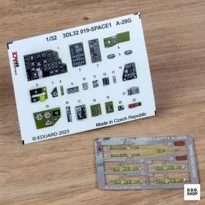 1/32 A-20G Space Interior 3D Aufkleber mit Ätzteilen Set für HK Modell Plastikmodell