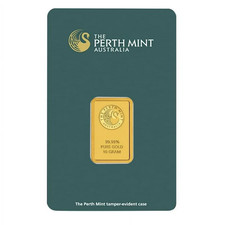 10 gram Gold Bar - The Perth Mint (In Assay) 4533.15 per troy oz