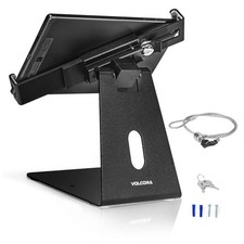 Anti-Theft Tablet Stand iPad Kiosk Stand with Lock 10-13'' iPad Standard Black