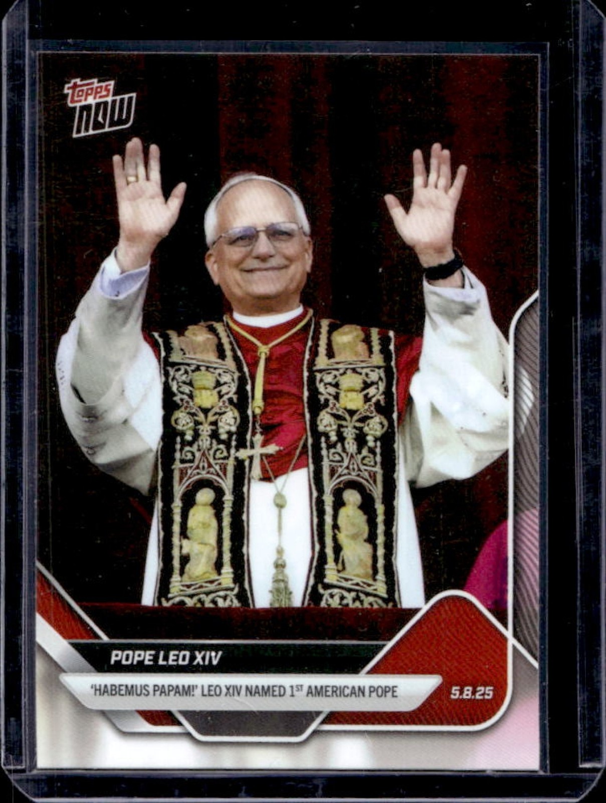 2025 Topps NOW Pope Leo XIV #POPE-1