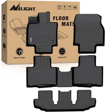 Nilight TPE Floor Mats for Toyota Highlander w/Center Console 2020 2021 2022