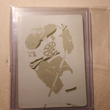 Panini Certified Printing Plate Yellow 1/1 Patrice Bergeron #37 Bruins