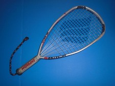 Ektelon DPR 2500 Racquetball Racquet. SS - 3 5/8". 104 sq in. Rubber Grip. VG.
