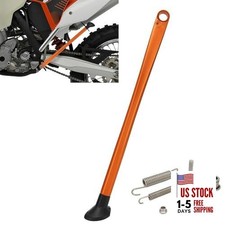 Dirt Bike Kickstand Side Stand Forging Aluminum With Springs For XC XCW orange