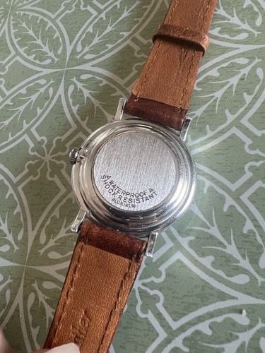 RELOJ HOMBRE SOBERANO VINTAGE 17j 36mm caja aluminio tono plata - Imagen 5 de 7