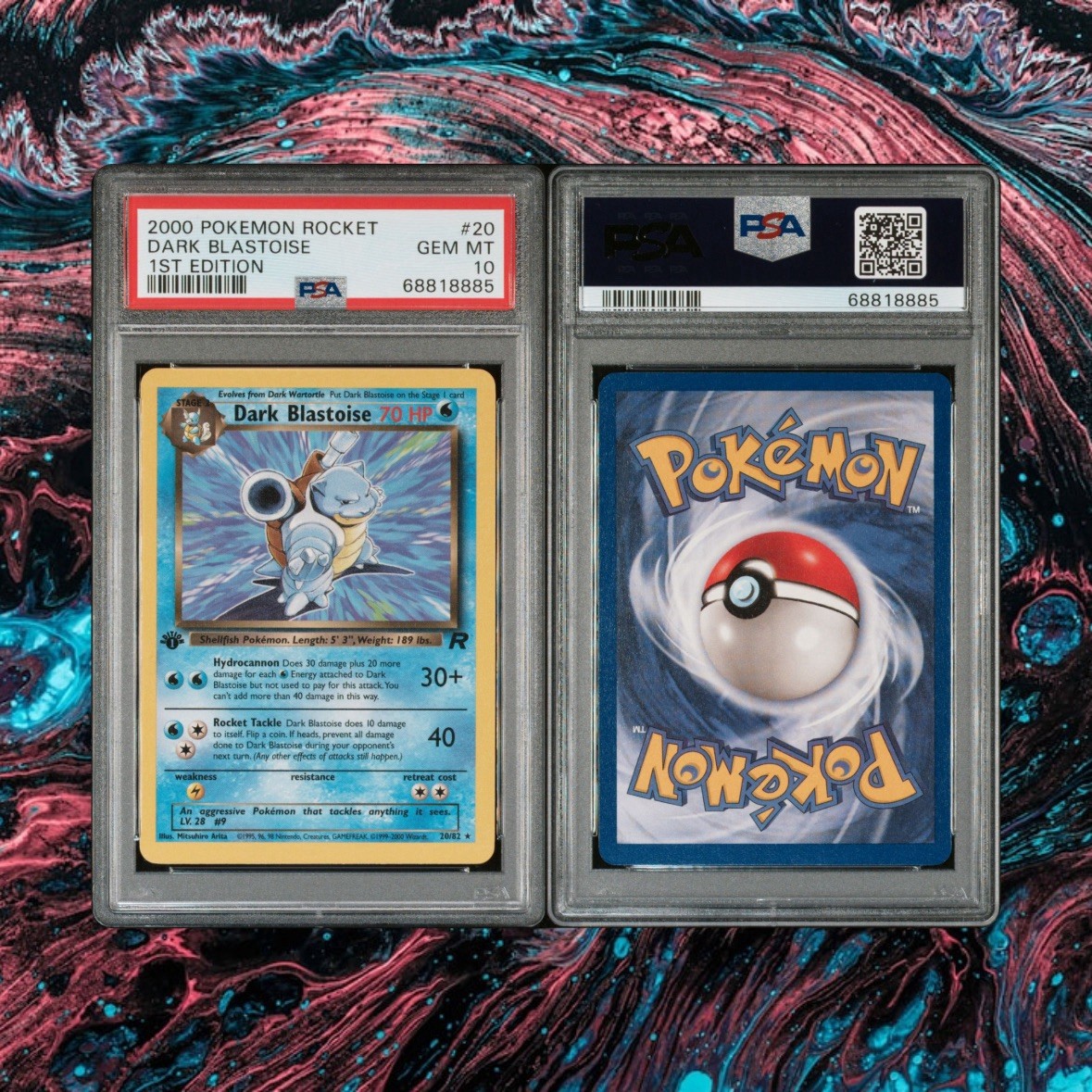 Dark Blastoise #20 Team Rocket 1st Edition PSA 10 Gem Mint