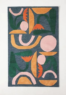 Modern Hand Tufted 100% Wool Handmade Area Rug for Home, Bedroom, Living Carpet