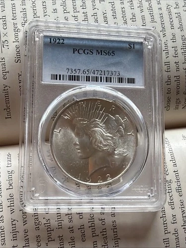 PCGS 1922 MS65 Peace Dollar 🇺🇸
