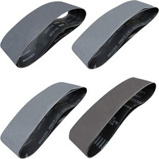 8 Pack 4 x 36 Inch Silicon Carbide Sanding Belts Assorted - 400 600 800 1000...