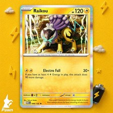Raikou 48/132 Mega Evoluzione Rara Carta Pokemon TCG Lampo Singola