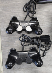 Sony PlayStation 2 PS2 SCPH-30001 FAT Console Black w/ 2Controllers, 6 Games