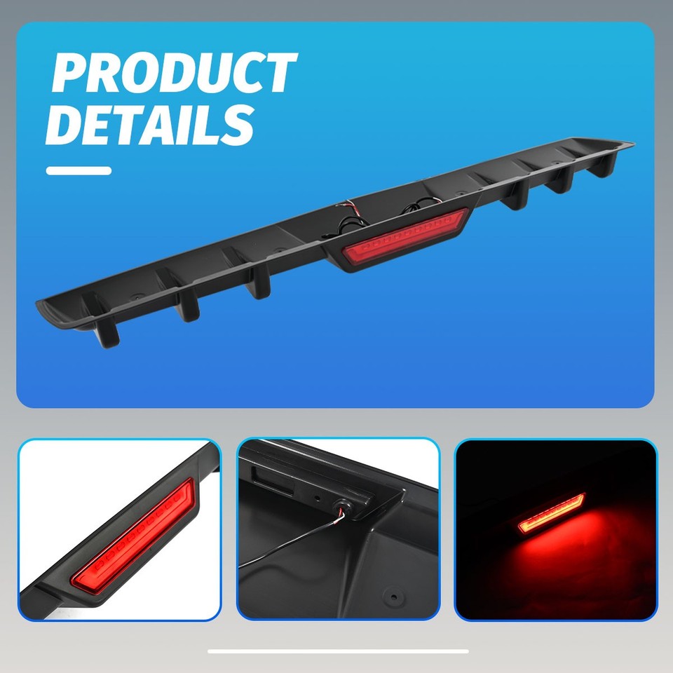 For Ford Explorer ST Rear Bumper Lip Diffuser Splitter Spoiler ...