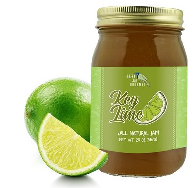 Key Lime Jam   AllNatural Vegan Dessert Topping & Pie Filling   19 Ounces